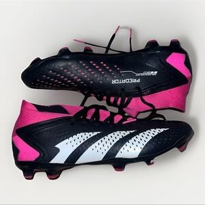 Adidas Men’s Predator Accuracy+ FG Soccer Size 5.5 Black Pink |GW4557|